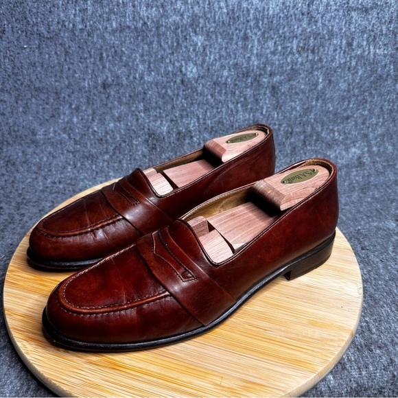 ZELLI‎ SAVANNAH PENNY LOAFERS CALFSKIN MEN'S SZ 9 - Picture 2 of 11